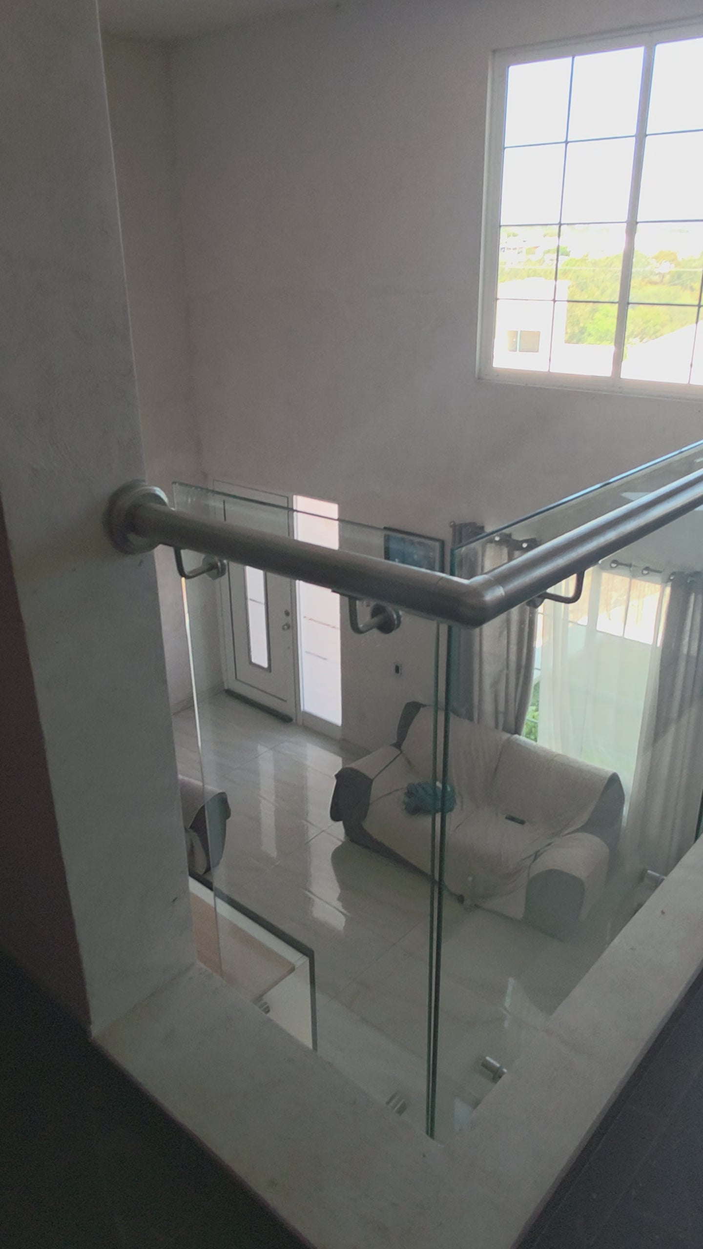 Barandal vidrio templado